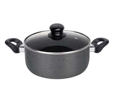 Healthy Bear non-stick Induction Caserole Pot  |BCAL24CPGIN| 24cm with Glass Lid - Inhomebuy