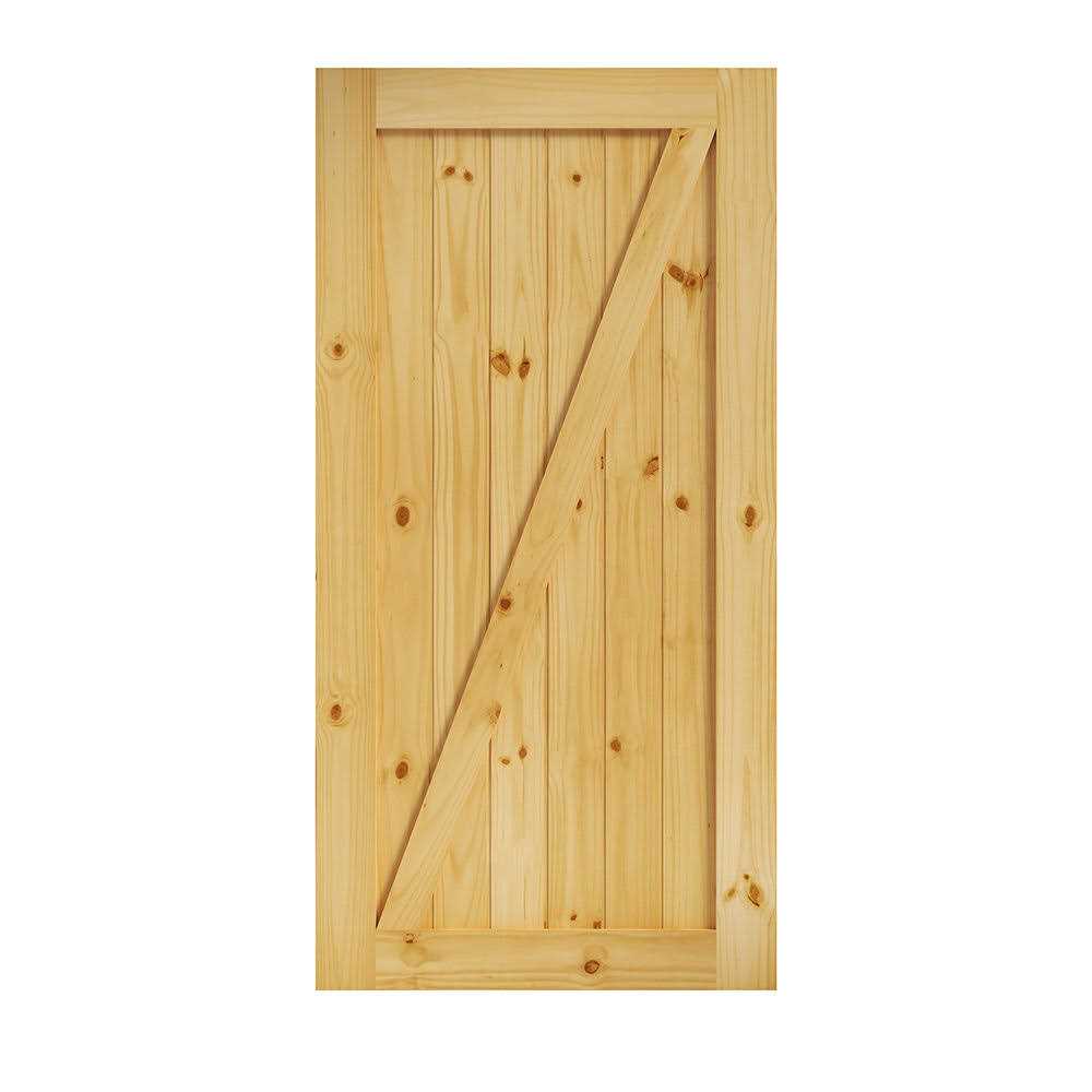 EightDoors 80-in White Finished Louver Solid Core Prefinished Pine Wood Slab Door - Inhomebuy