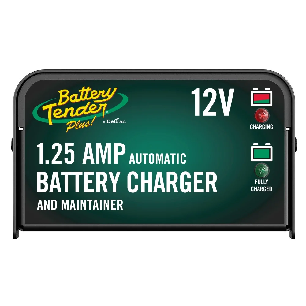 Battery Tender Plus 12V Battery Charger and Maintainer: 1.25 AMP Powersport Battery Charger and Maintainer for Motorcycles, ATVs, UTVs - Smart 12 Volt Automatic Float Charger - 021-0128 - Inhomebuy