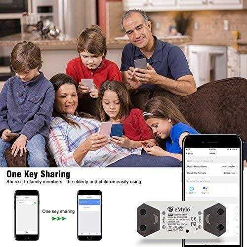 Emylo Smart Wifi Light Switch Wireless Relay Switch Module Remote Control Home - Inhomebuy