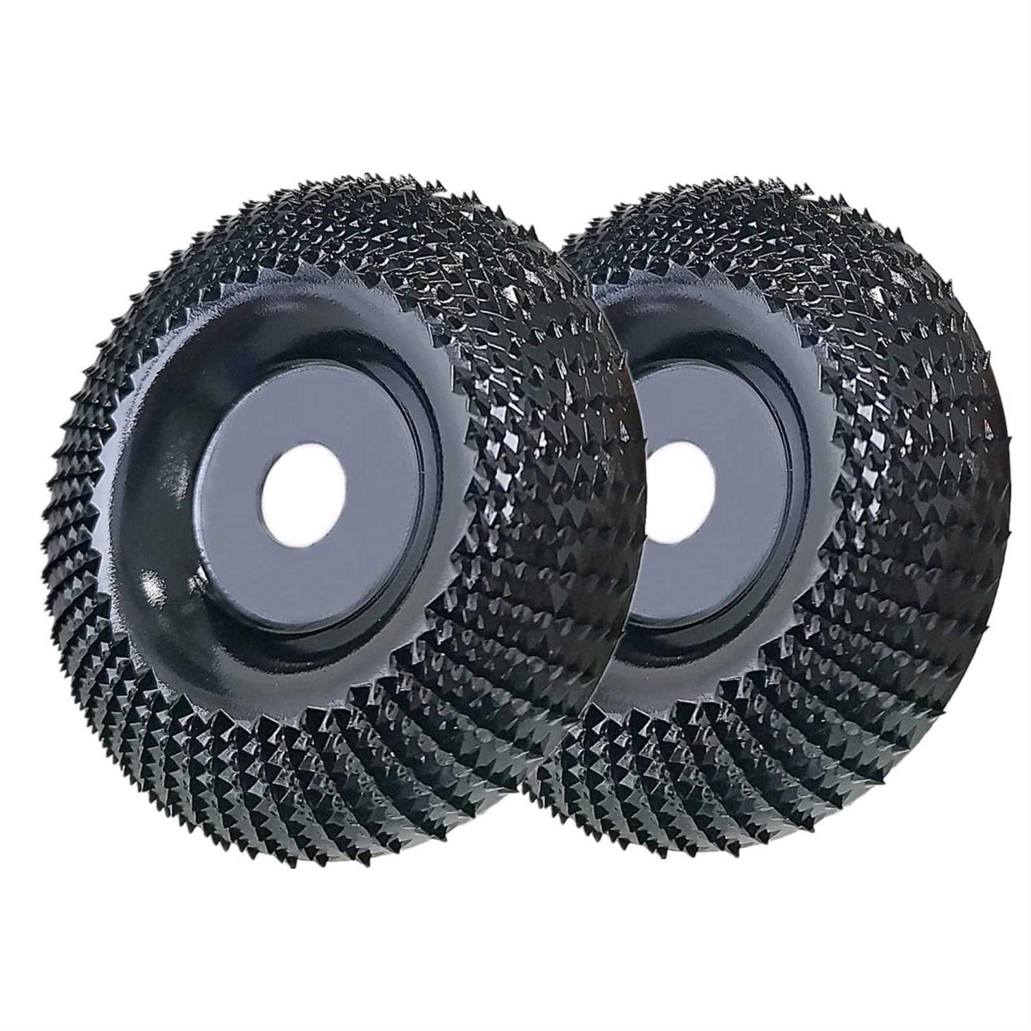 Wood Carving Disc Grinder Wheel Disc 4 Inch Wood Shaping Wheel Wood Grinding Shaping Disc for Angle Grinders with 5/8” Arbor - Inhomebuy