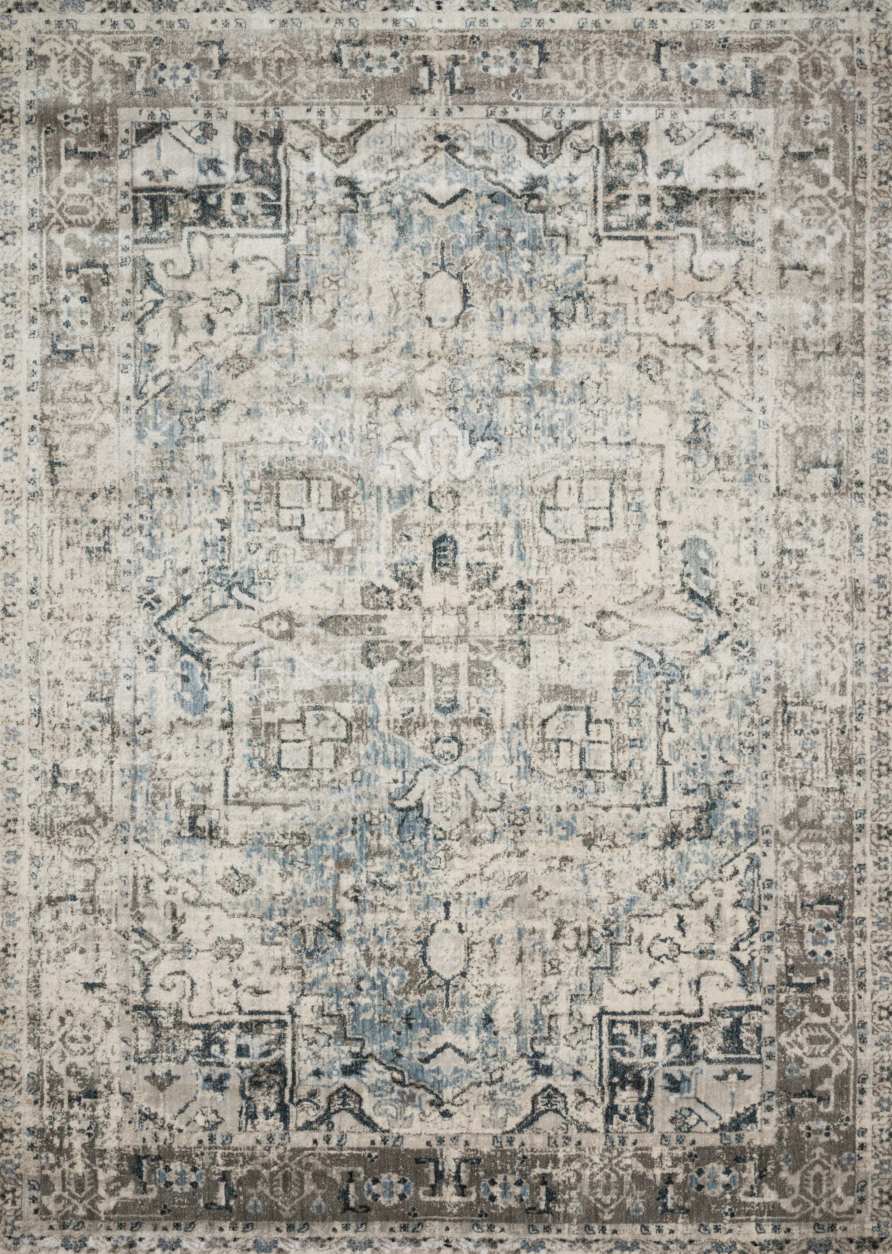 Loloi Rugs Anastasia Collection Rug in Blue, Slate - 12'0