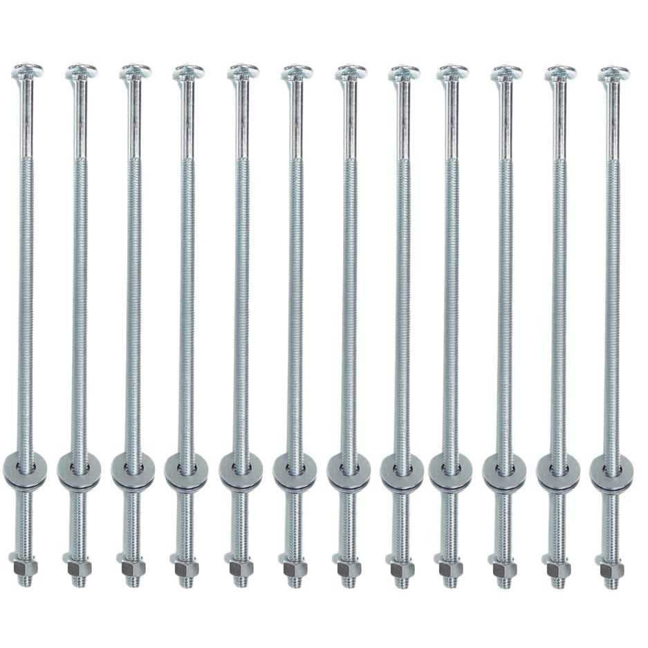 Onestock 3/8-inch x Threaded Carriage Bolts with Nuts and Washers - Inhomebuy