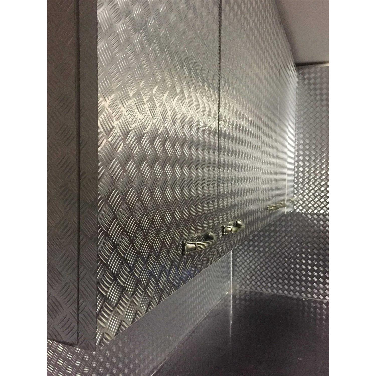 Vvivid Industrial Utility Diamond Plate Metallic Chrome Finish Vinyl Wrap Sheet Roll Adhesive Roll - Inhomebuy