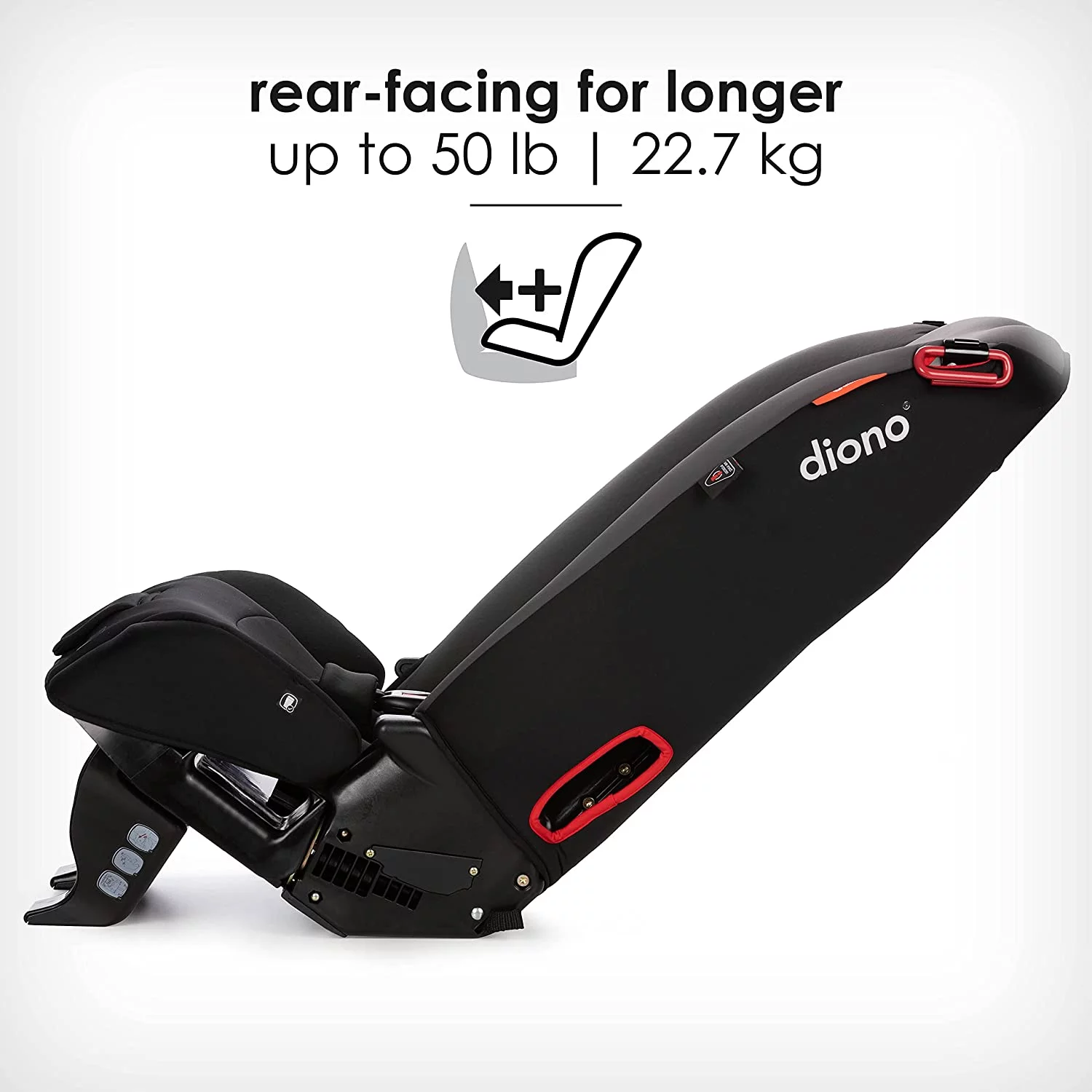 Diono Radian 3R All-in-One Convertible Car Seat, Slim Fit 3 Across, Black Jet - Inhomebuy