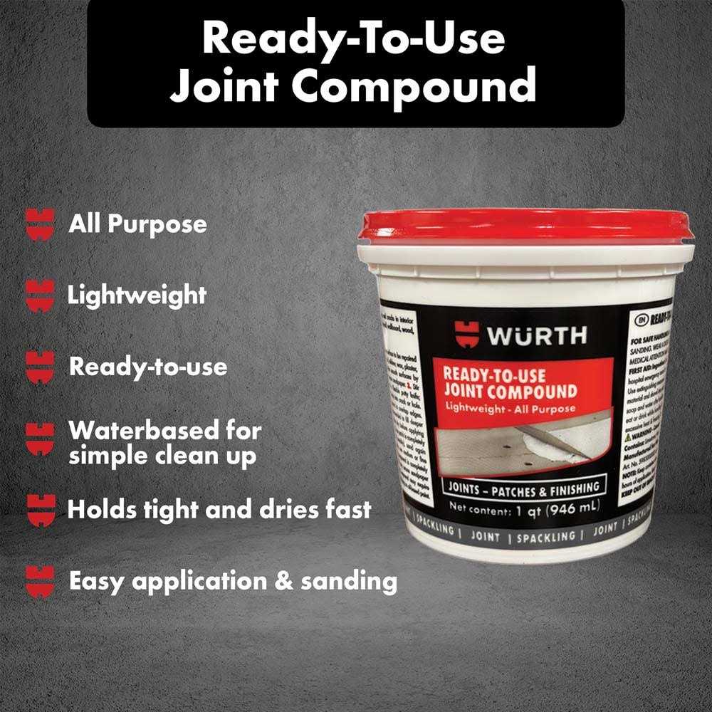 Würth Ready-to-Use Lightweight Joint Compound - Inhomebuy
