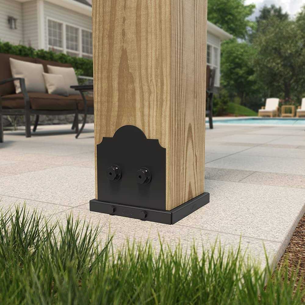 OZCO 54207 Laredo Sunset Lite 4×4 Post Base - Inhomebuy