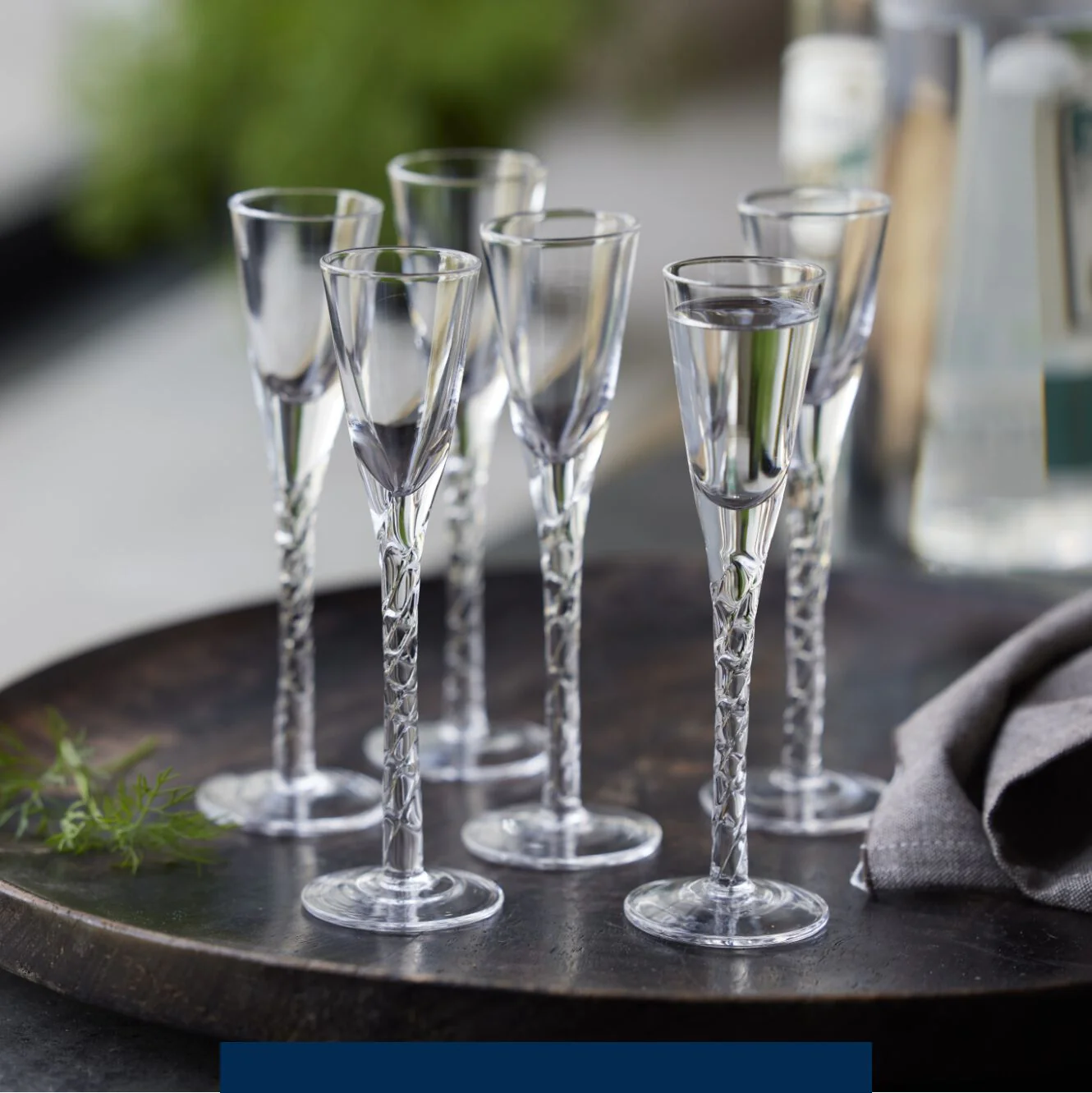 Aquavit Glass 18cm 6pcs Clear - Inhomebuy