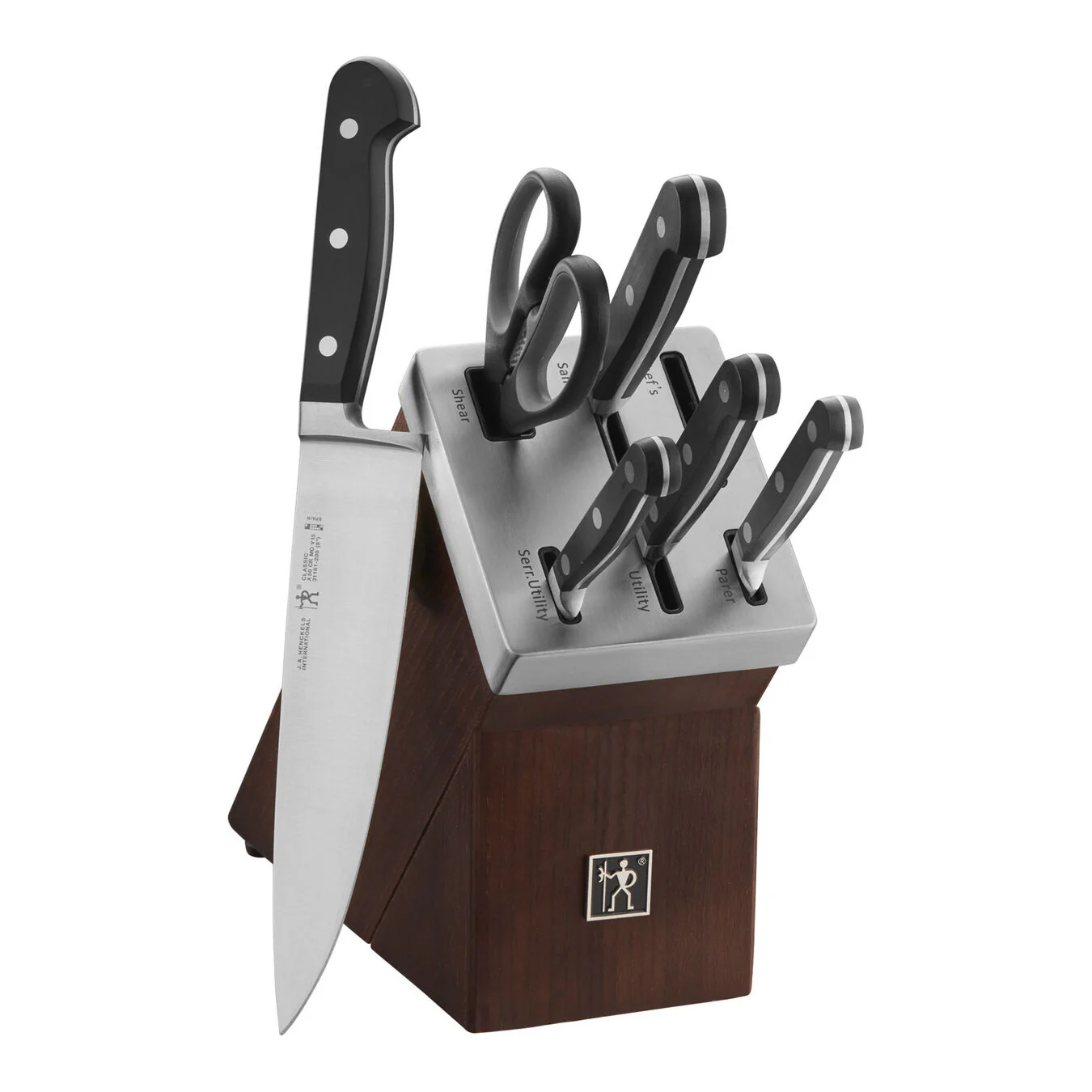 Henckels 7pc Self-Sharpening Knife Block Set, Classic Series - Inhomebuy