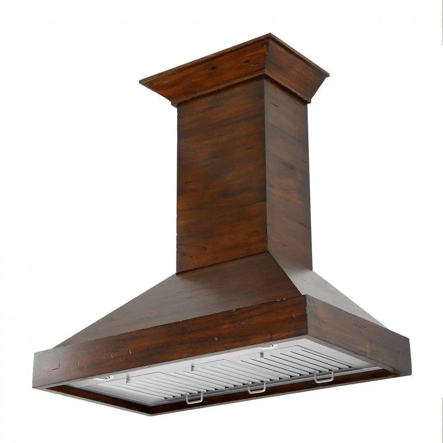 ZLINE 30 in. Designer Wooden Wall Mount Range Hood in Walnut, KBRR-30 - Inhomebuy
