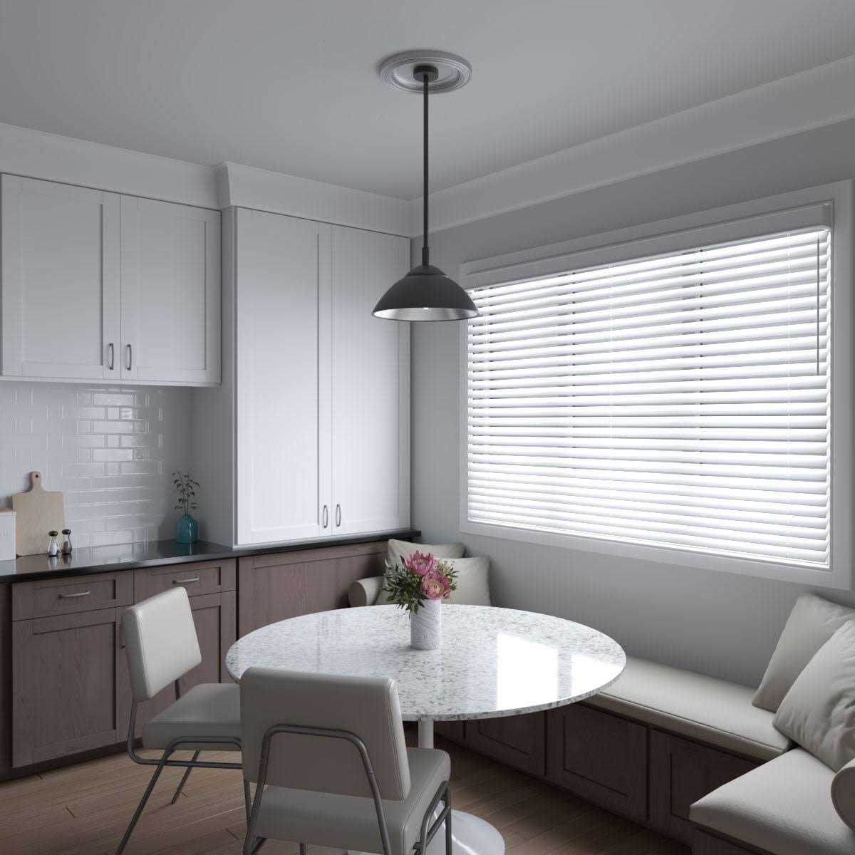 Ekena Millwork 3 1/2ID x 1 Traditional Thermoformed PVC Ceiling Medallion - Inhomebuy