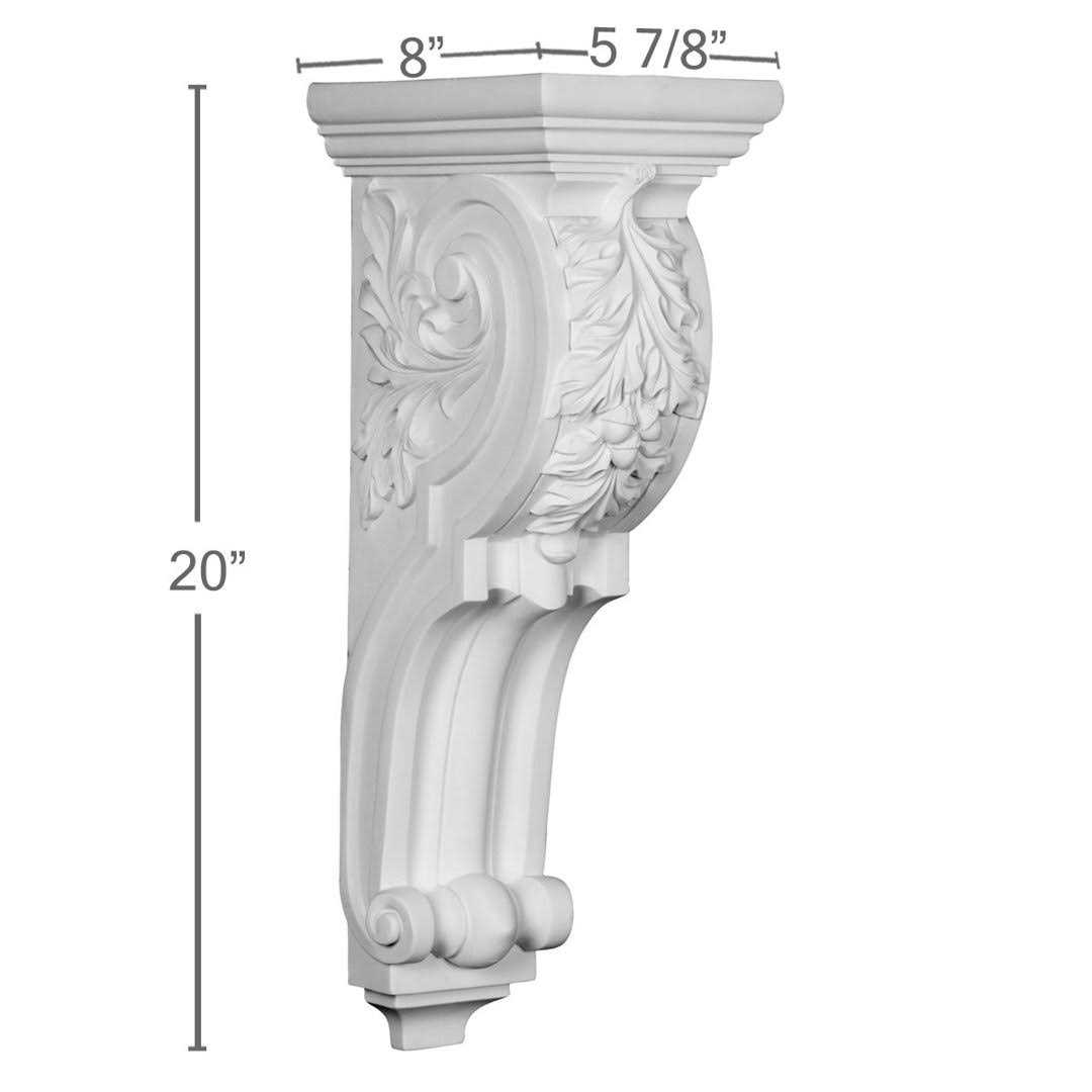 Devon 7 1/2H x 4W x 4D Corbel Ekena Millwork - Inhomebuy
