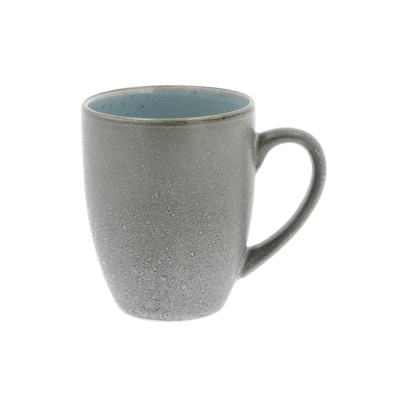 Stoneware Mug With Handle 0.3L Grey /Light Blue - Inhomebuy