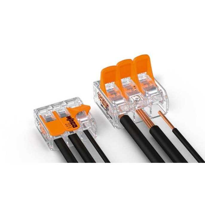 Wago 221 Series 3 Port Lever Wire Connector 3014062 - Inhomebuy