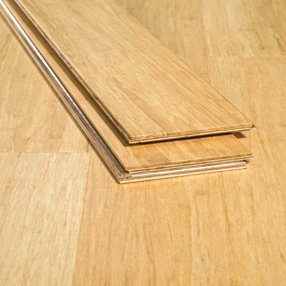 Natural Click-Lock 6ft Lengths Strand Bamboo Flooring - Inhomebuy