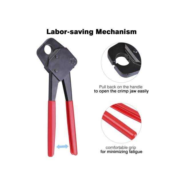 Yescom 1/2 3/4 PEX Crimper Copper Ring Crimping Tool Go/no Go Gauge - Inhomebuy