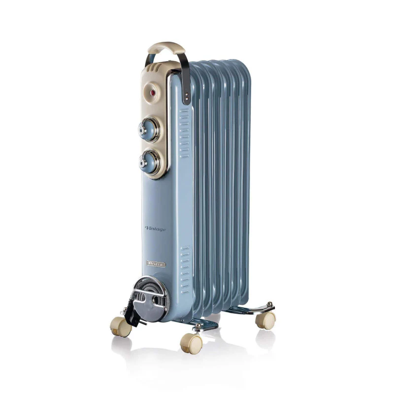 Vintage Oil Radiator 7fins 1500W BLUE - Inhomebuy