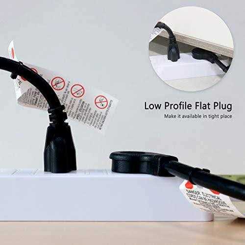 Firmerst 10ft 1875W Flat Plug Extension Cord 14 Awg - Inhomebuy