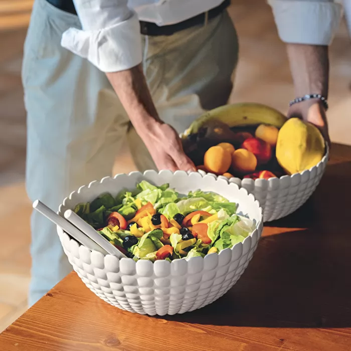 XL Bowl Milk White ''Tiffany'' - Inhomebuy