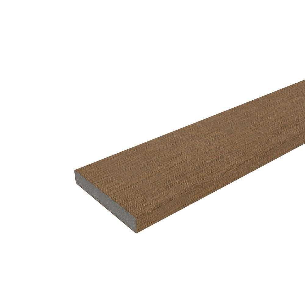 NewTechWood 1/12 ft. x 1 ft. Quick Deck Composite Deck Tile Straight Trim - Inhomebuy