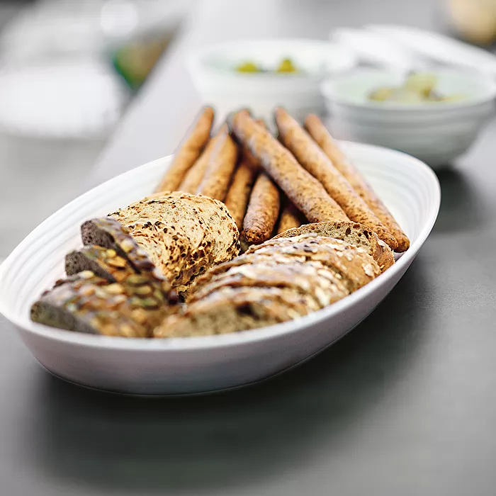Serving Tray 'Tierra' White Milk - Inhomebuy