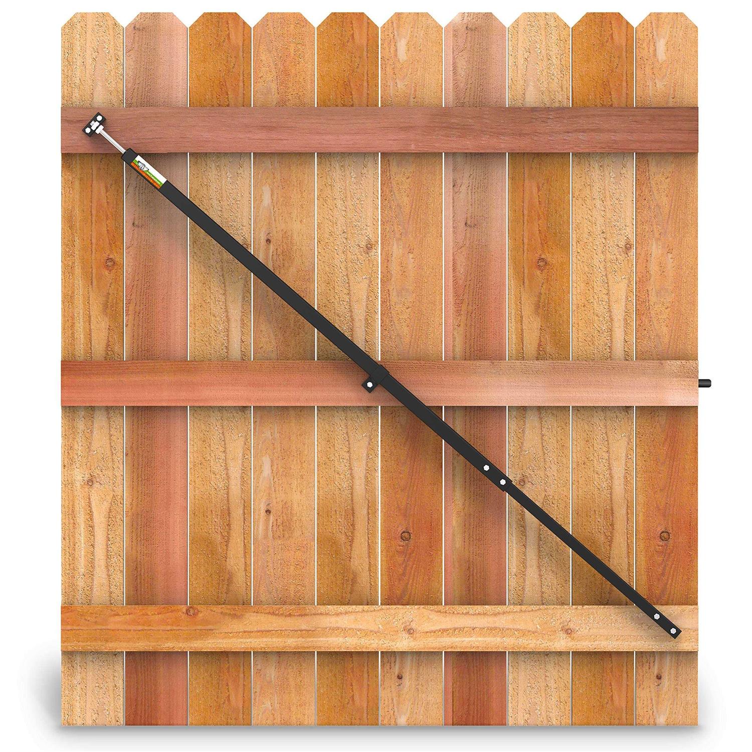 True Latch Telescopic Gate Brace Wood Privacy Fence Anti Sag Gate Kit - Inhomebuy