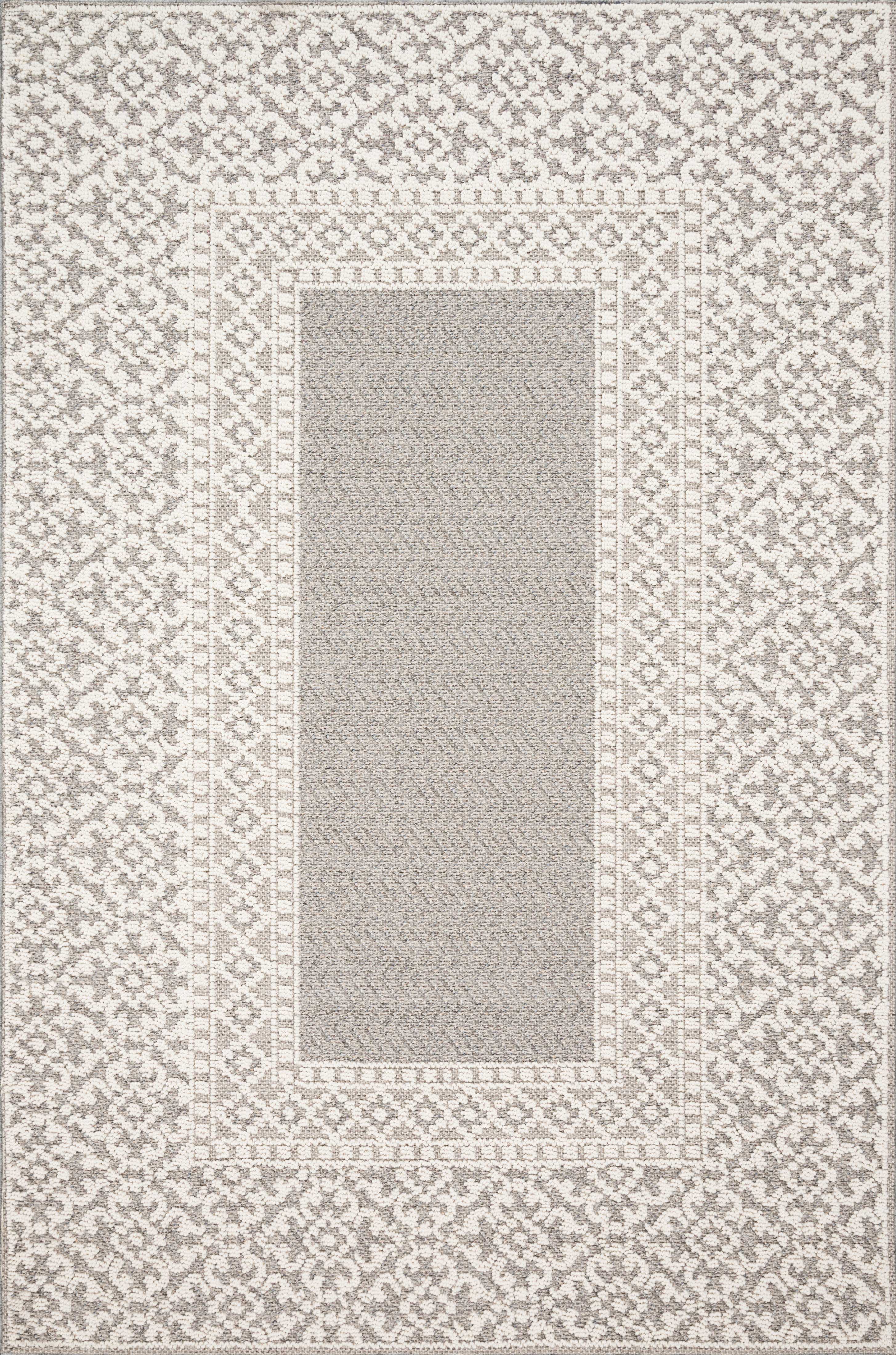 Loloi Rugs Cole Collection Rug in Grey, Ivory - 7'10