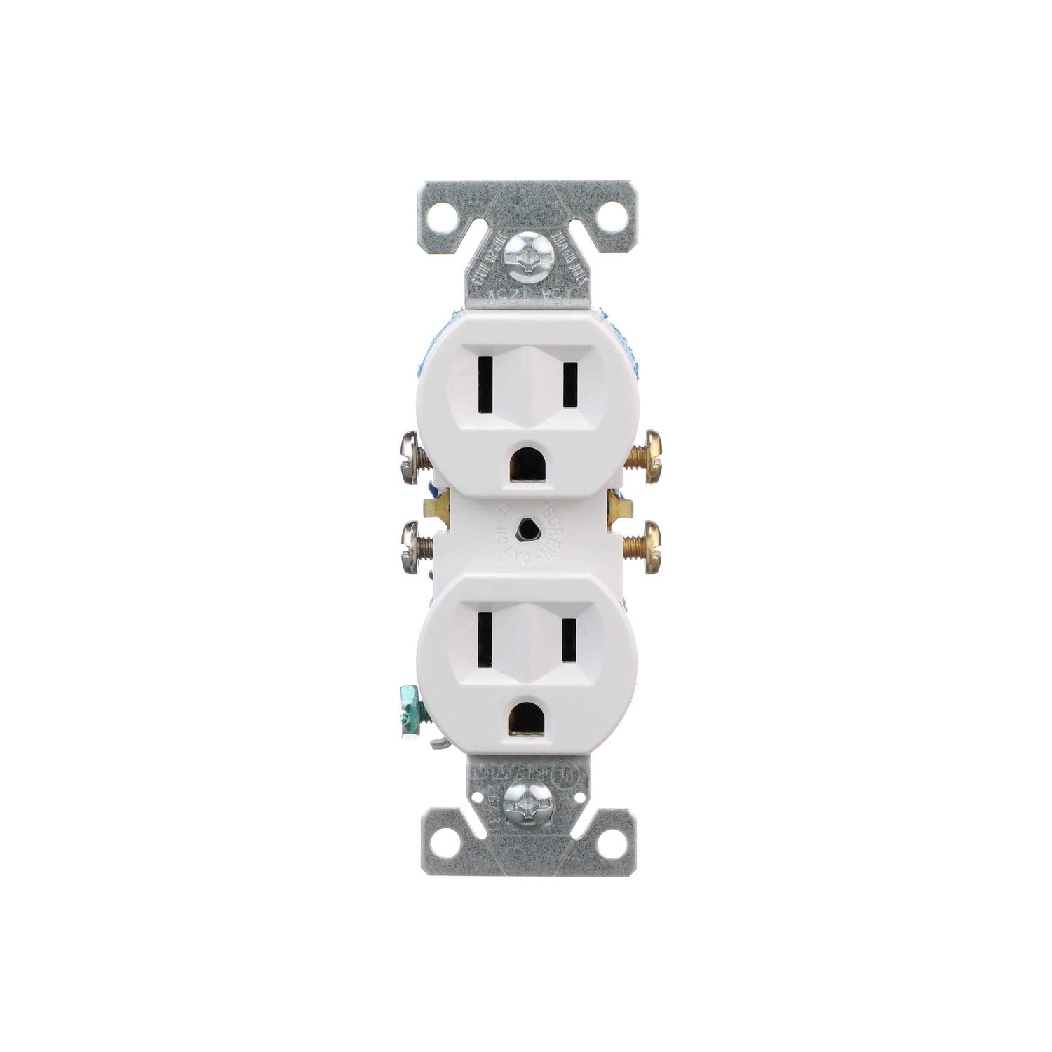 Eaton 15-Amp Duplex Tamper Resistant Residential Outlet - Inhomebuy