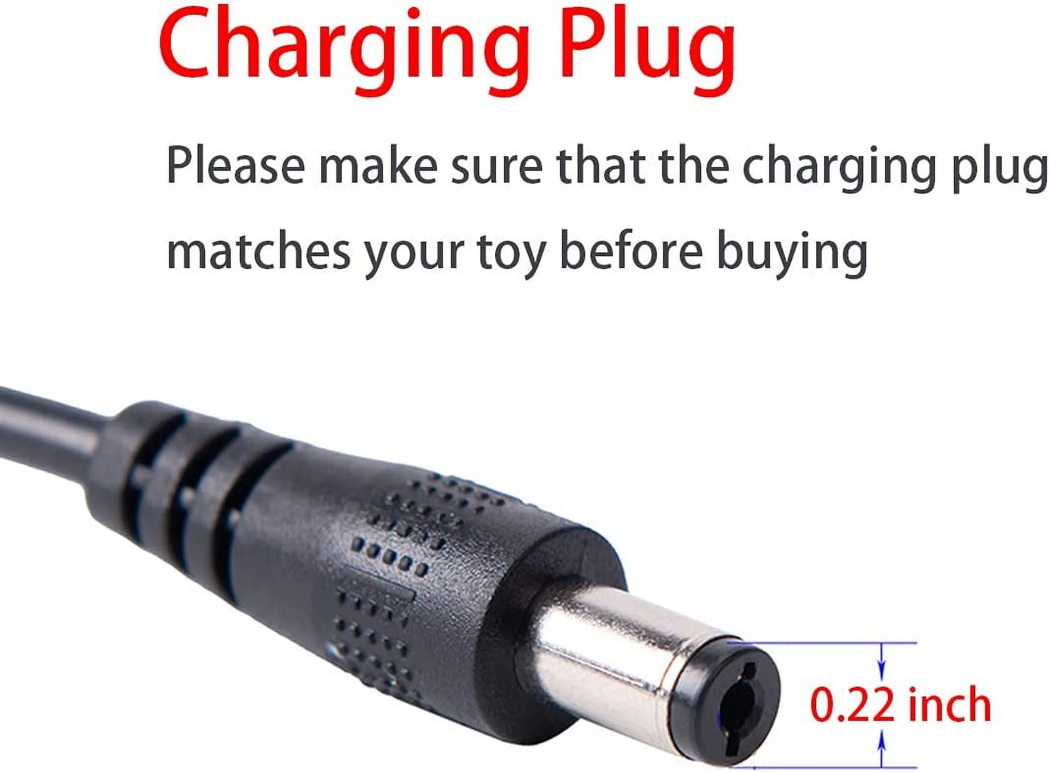12V Charger for Kids Ride On Car, 12 Volt Battery Charger for Ride on Toys SUV Car a Variety of Electric Baby Carriage Ride Toy Battery Supply Power Adapter - Inhomebuy