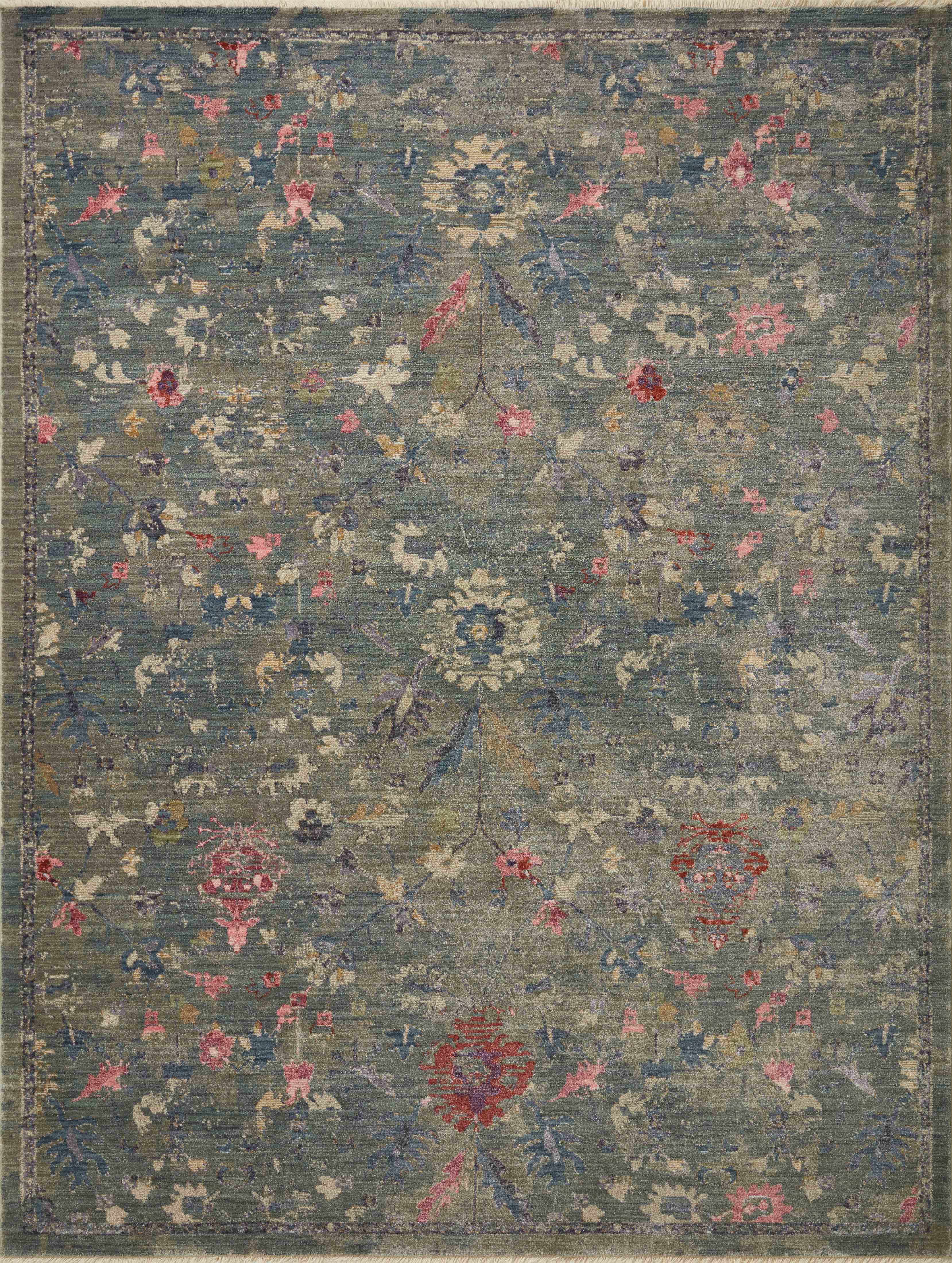 Loloi Rugs Giada Collection Rug in Lagoon, Multi - 6'3