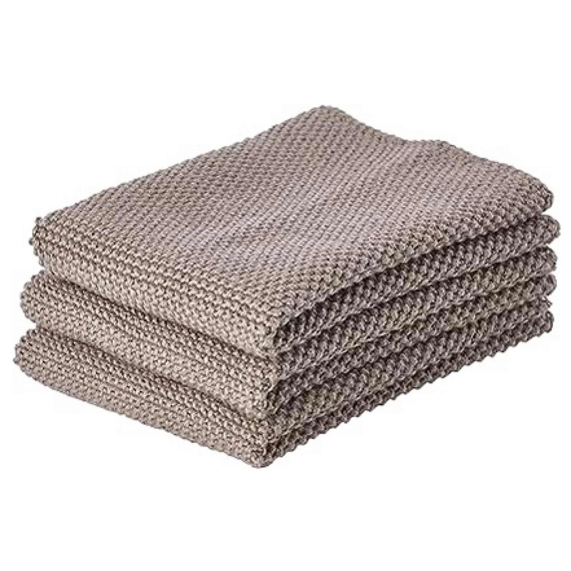 Dish Cloth 3 pcs Taupe 27 x 27 cm - Inhomebuy