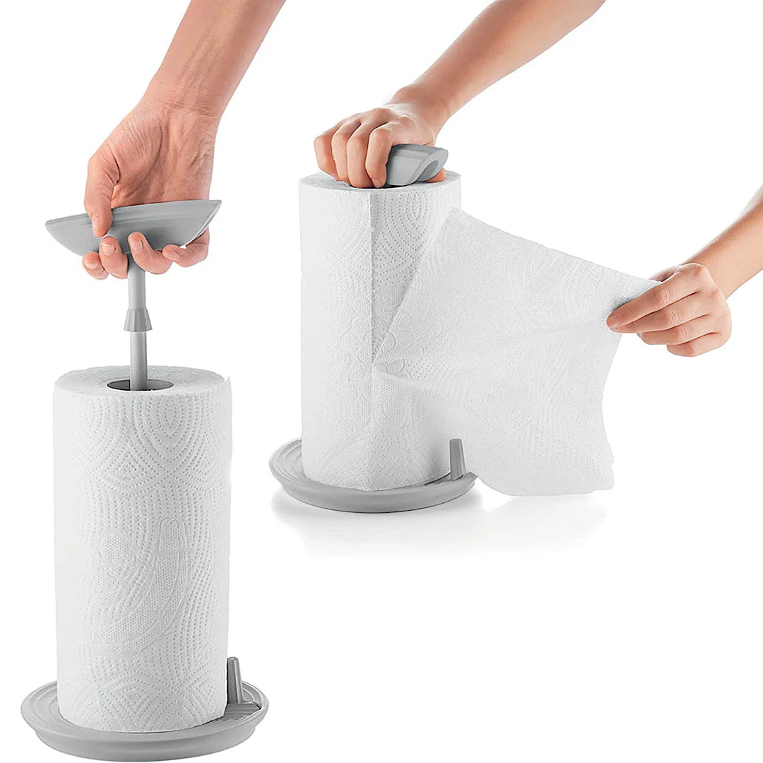 Stop & Tear Universal Kitchen Roll Holder Clay - Inhomebuy