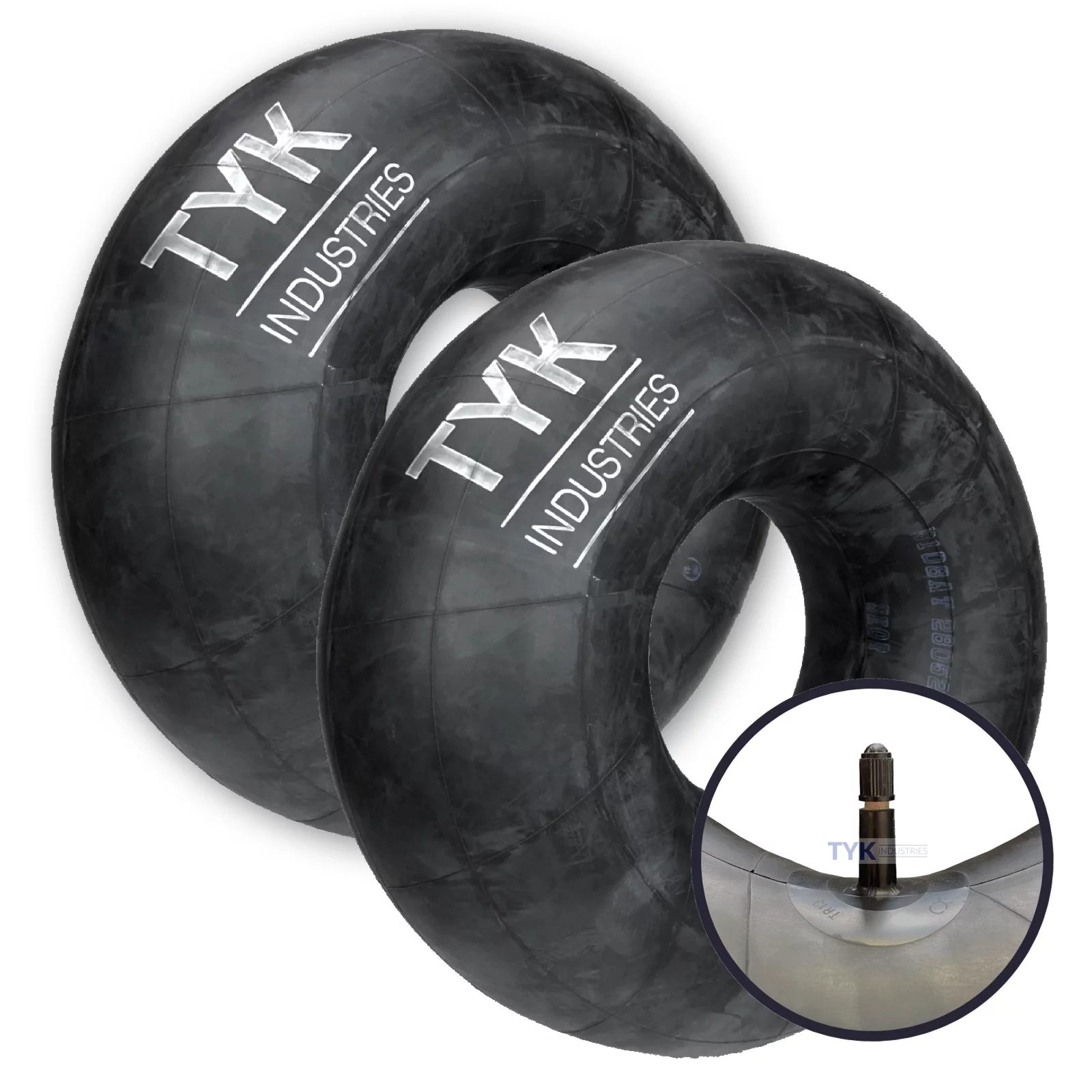Pair of (2) Two 23x8.50-12, 23x9.50-12, 23x10.50-12 Lawn Mower Tire Inner Tubes with TR13 Valve Stems by TYK Industries - Inhomebuy