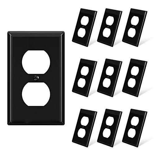 ELEGRP Decorator Wall Receptacle Outlet Tamper Resistant 15 Amp Standard Electrical Wall Outlet - Inhomebuy