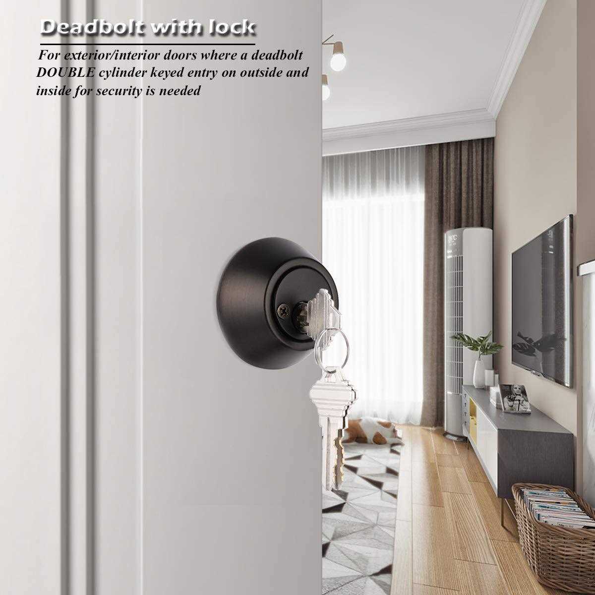 Gobrico 2 Keyed Alike Double Cylinder Deadbolts Door Locks - Inhomebuy