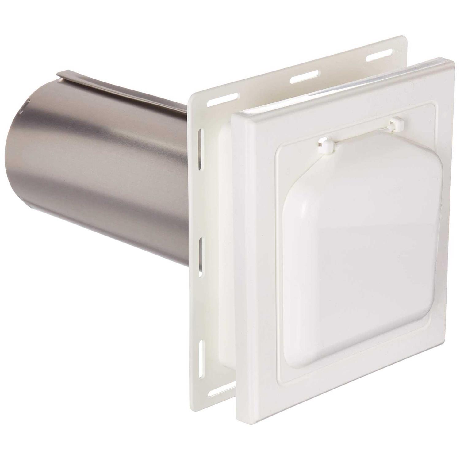 No-Pest 4 In. Brown Plastic J-Block Dryer Vent Hood - Inhomebuy