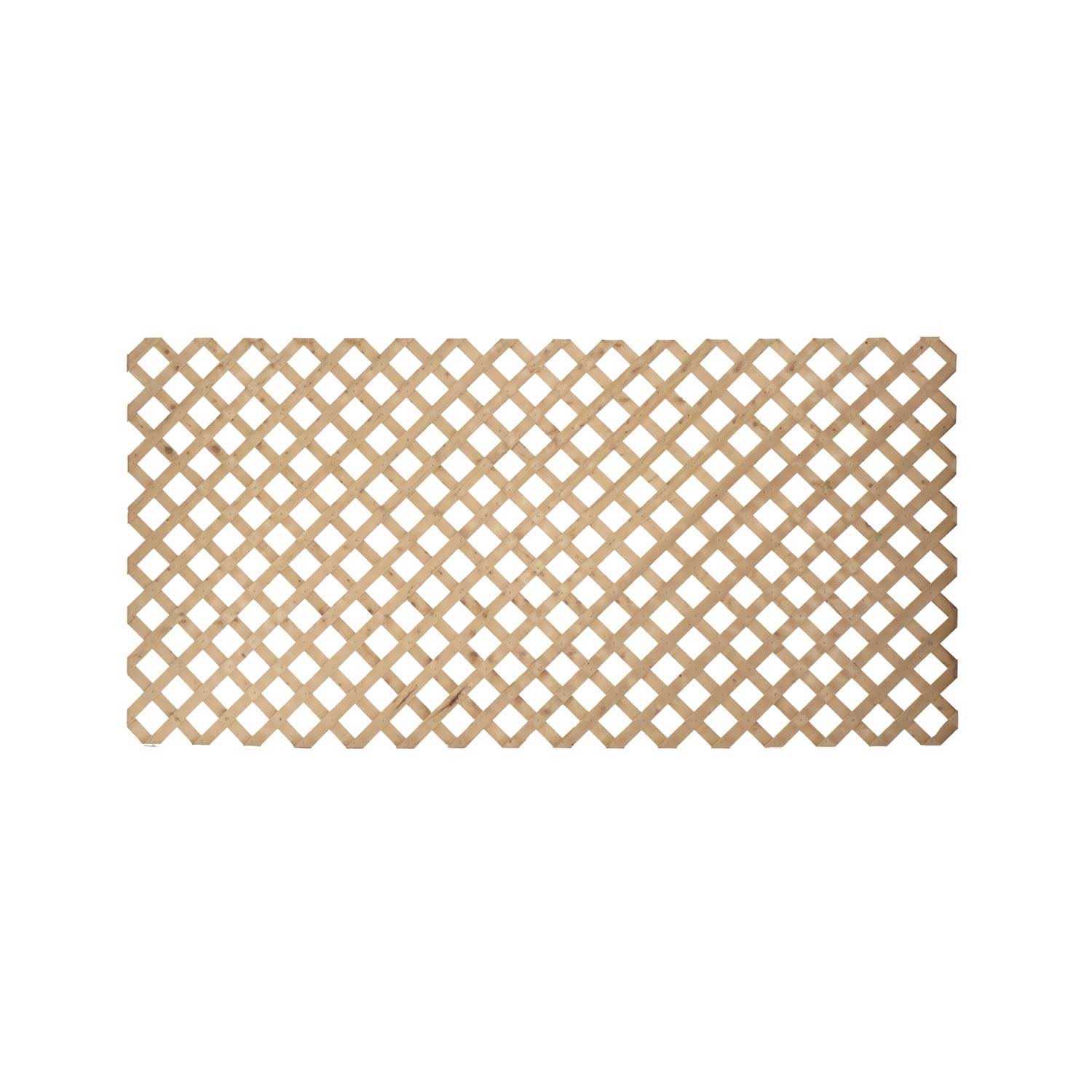 ProWood Lattice Panel 48 W x 96 L Brown Wood - Inhomebuy
