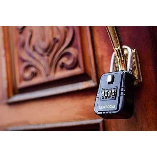 Lion Locks 1500 Key Storage Lockbox Set-Your-Own Code Lock Portable Key Holder - Inhomebuy