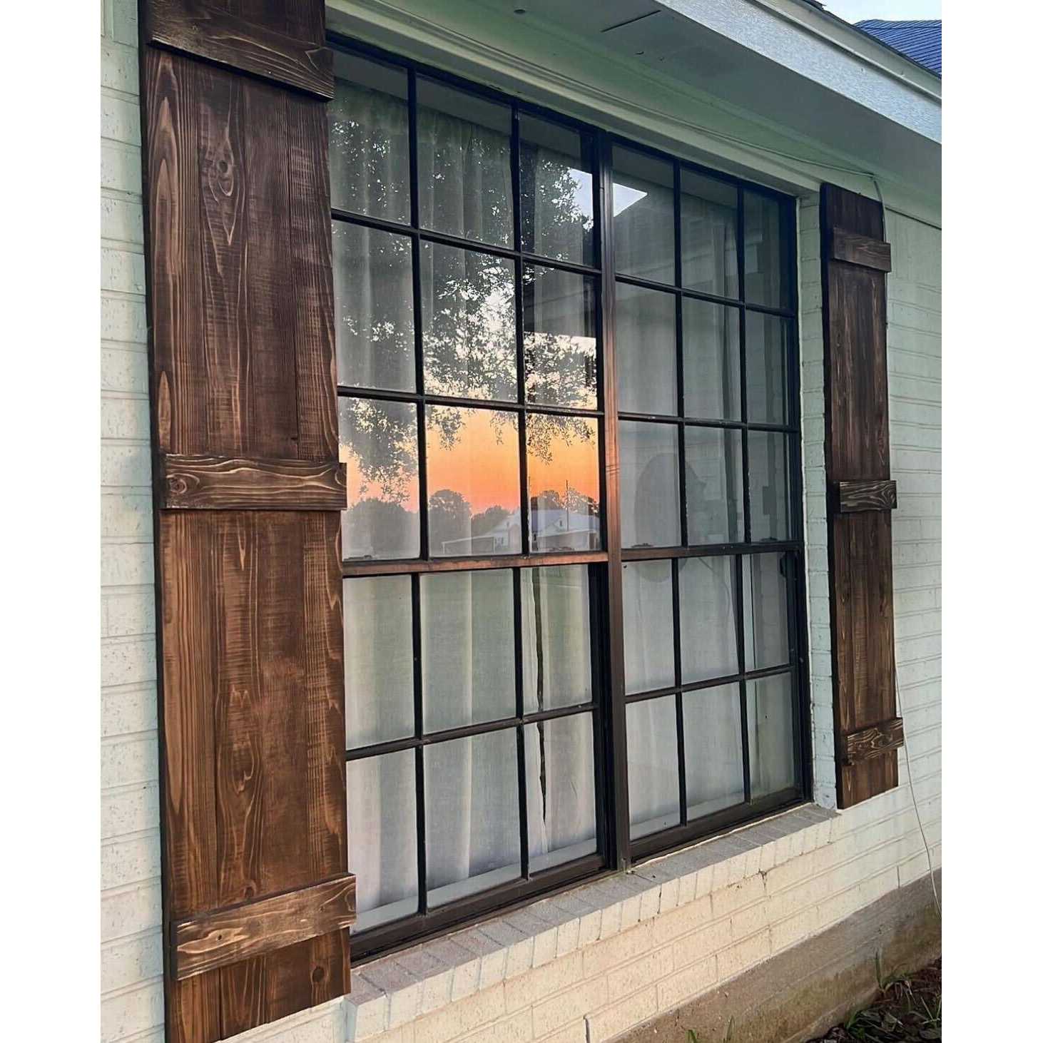 Dogberry Collections Board Batten Shutters Pair - Inhomebuy