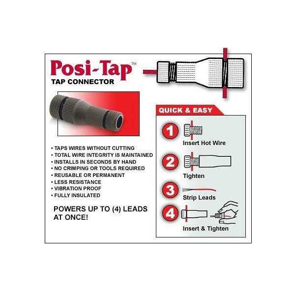 Posi-tap Connectors 20-22 Gauge Wire - Inhomebuy