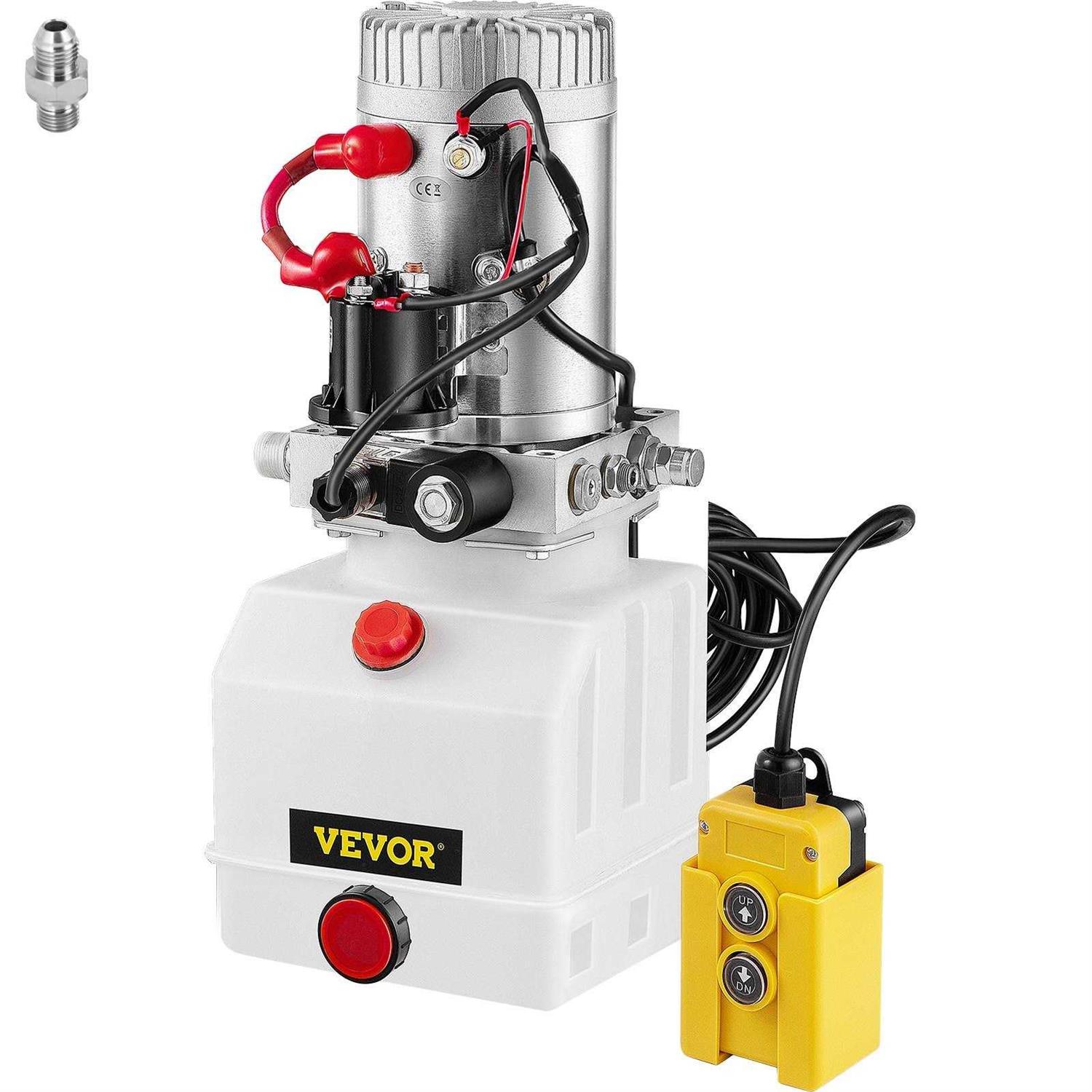 VEVOR 4 Quart Acting Hydraulic Pump Dump Trailer Plastic 4LCZYYBSL - Inhomebuy