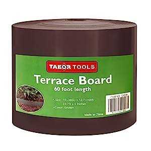 Tabor Tools Terrace Board Landscape Edging Coil Grass Barrier Bender Board - Inhomebuy