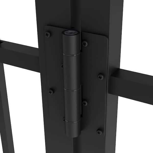 FORGERIGHT Vinings 4 ft. W x H Black Aluminum Pre-Assembled Fence Gate - Inhomebuy
