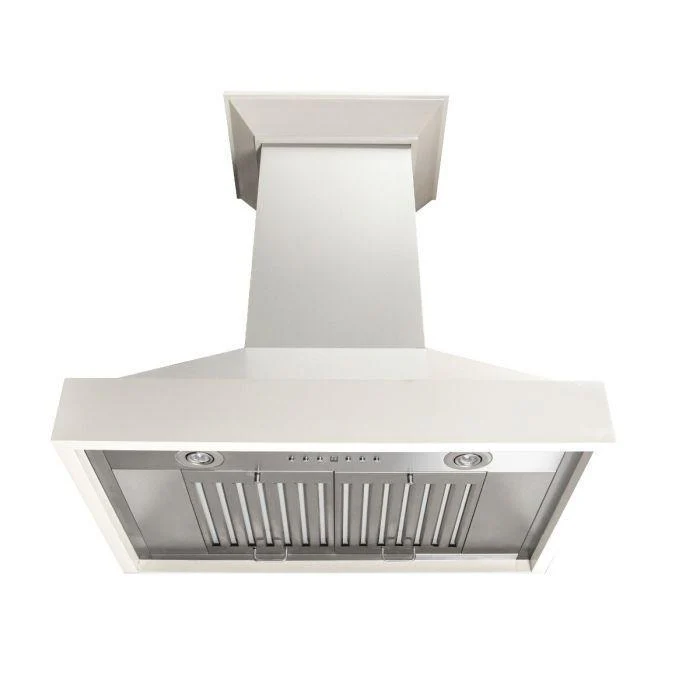 ZLINE 30 in. Wooden Wall Mount Range Hood in White, KBTT-30 - Inhomebuy