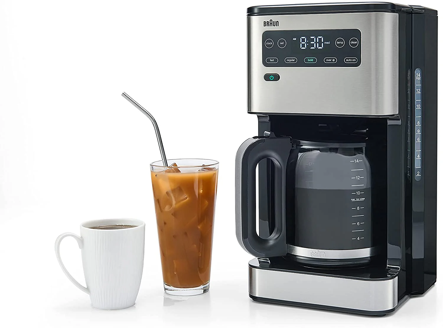 Braun Pure Flavor Coffee Maker: 14 cup, black | KF5650BK - Inhomebuy