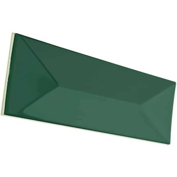 Daltile LuxeCraft Glossy 4-1/4 in. x 12-7/8 in. Glazed Ceramic Wave Crest Wall Tile - Inhomebuy