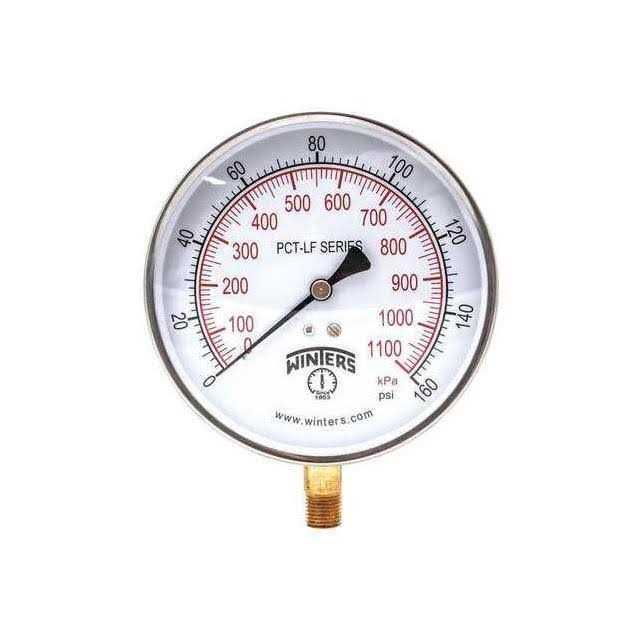 Winters PFQ807LF Gauge Pressure 0 to 300 psi - Inhomebuy