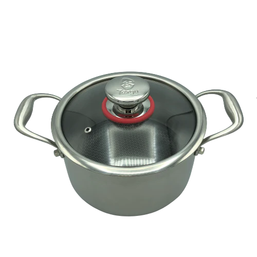 Targu Hybrid Dutch Oven: 20cm with glass lid | BC-HW20DOG - Inhomebuy