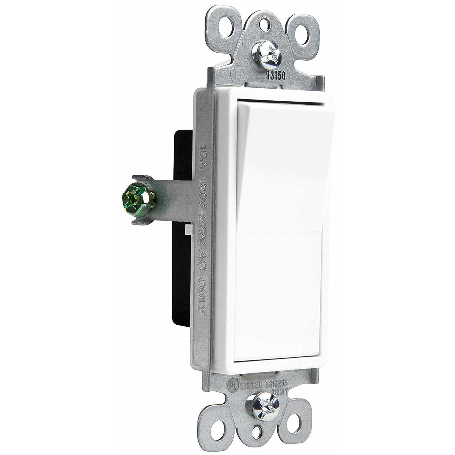 Enerlites 3-Gang 2 Decorator Gfci & Toggle Wall Switch Plate 881132-W - Inhomebuy