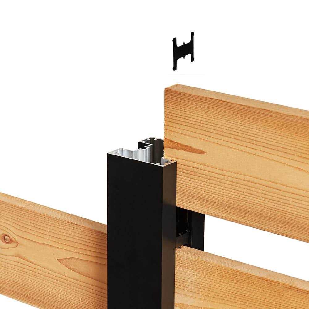 HOFT Solutions HOFT 3-in W x 73.5-in H Black Aluminum Outdoor Privacy Screen - Inhomebuy